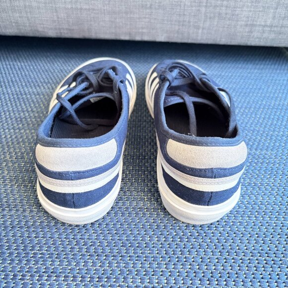 Adidas Daily 3.0 Navy Blue Canvas Stripe Sneaker Low Top Men's 10.5 - Pre-owned - Picture 4 of 10